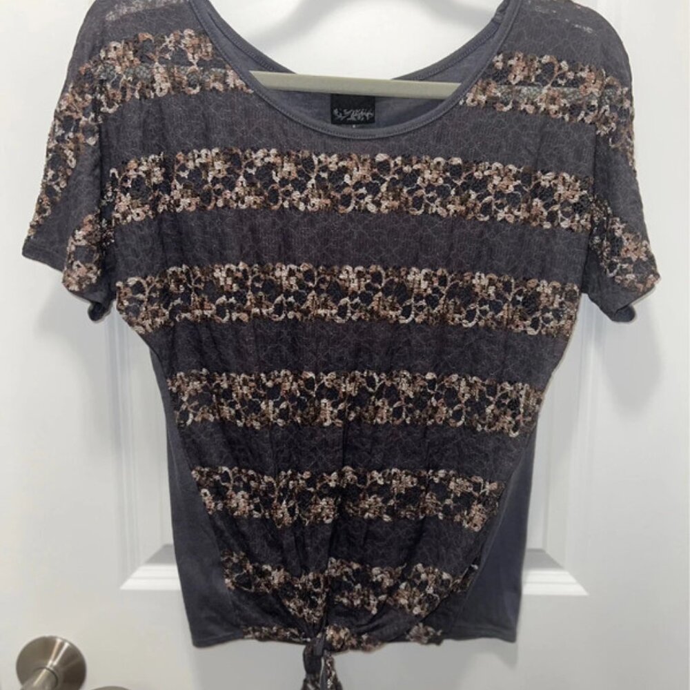 Publik size S short sleeve rust tan dress
